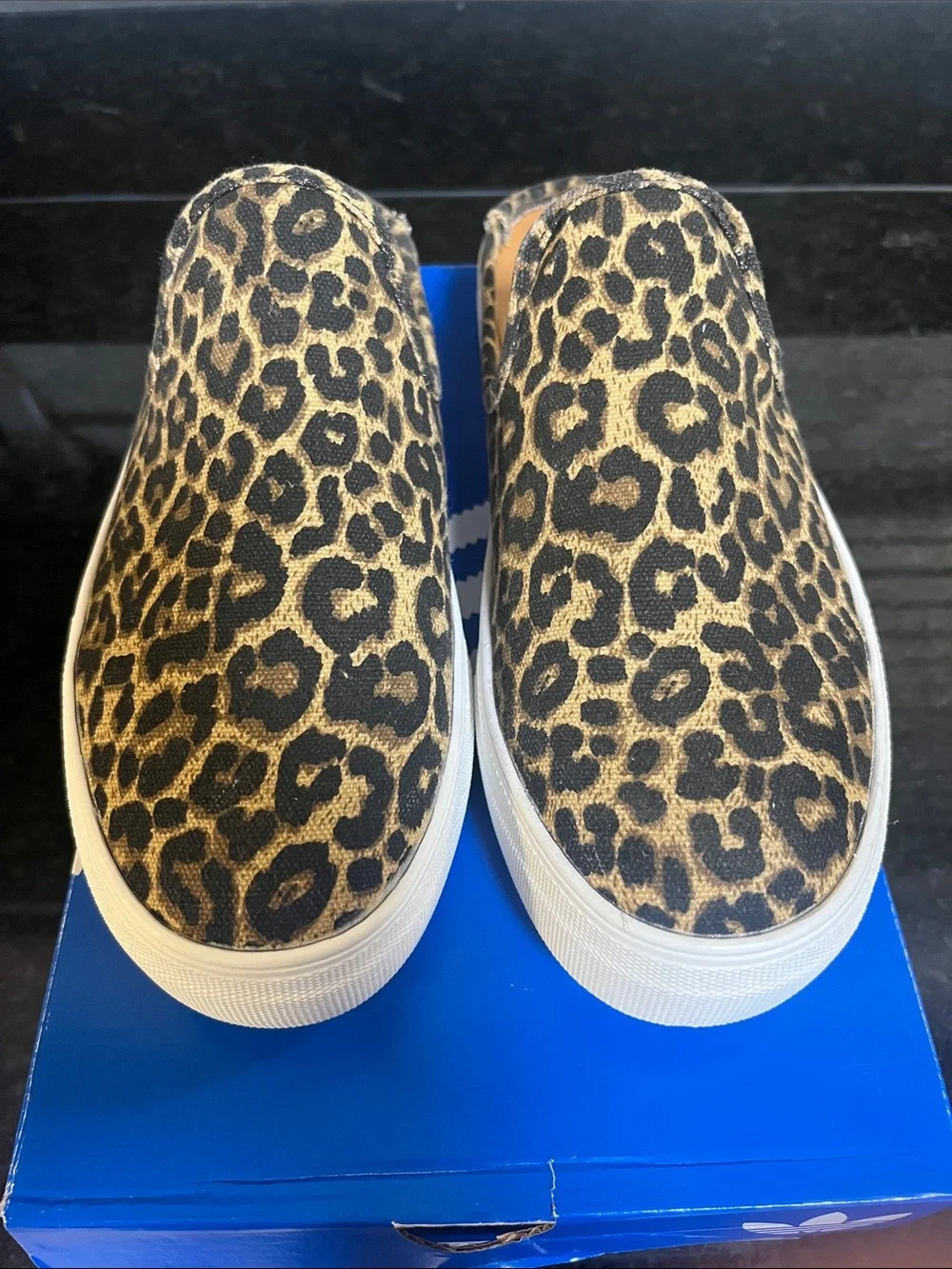 DV by Dolce Vita Leopard Print Slip-On Flats - Brown/Black